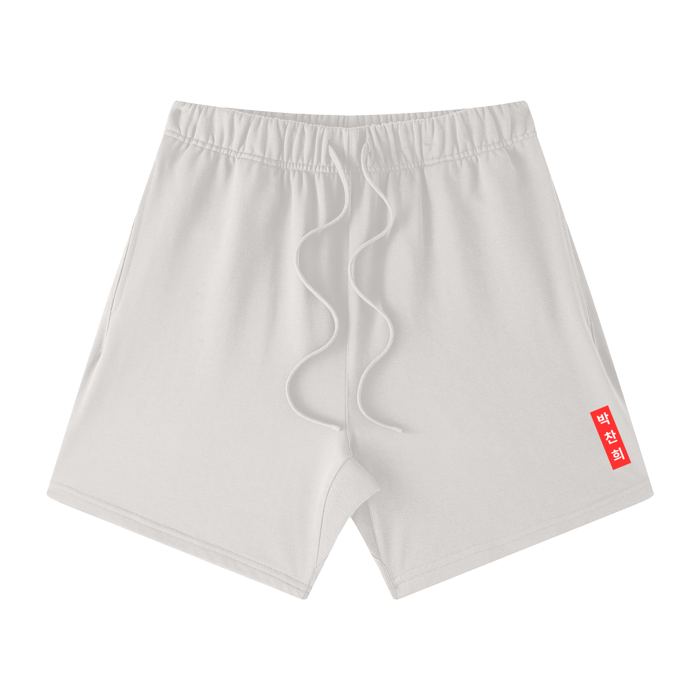 CHAN HEE Box Logo Cotton Shorts