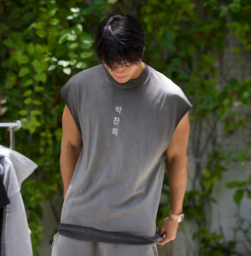 CHAN HEE Logo Tank Top