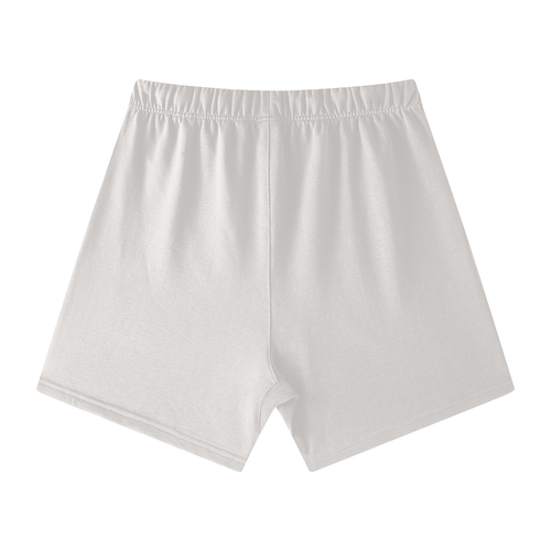 CHAN HEE Box Logo Cotton Shorts